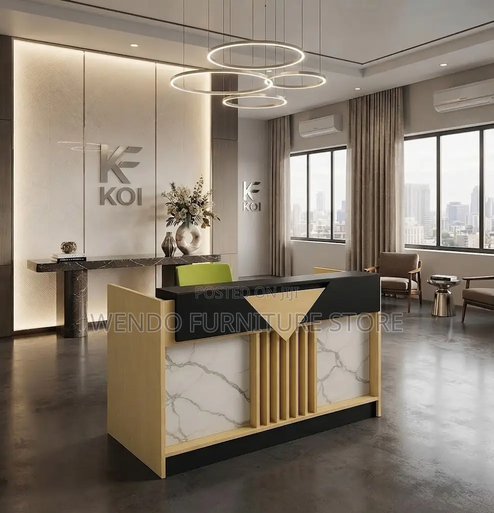 Reception Table; 1600MM Golden Brown Reception Table