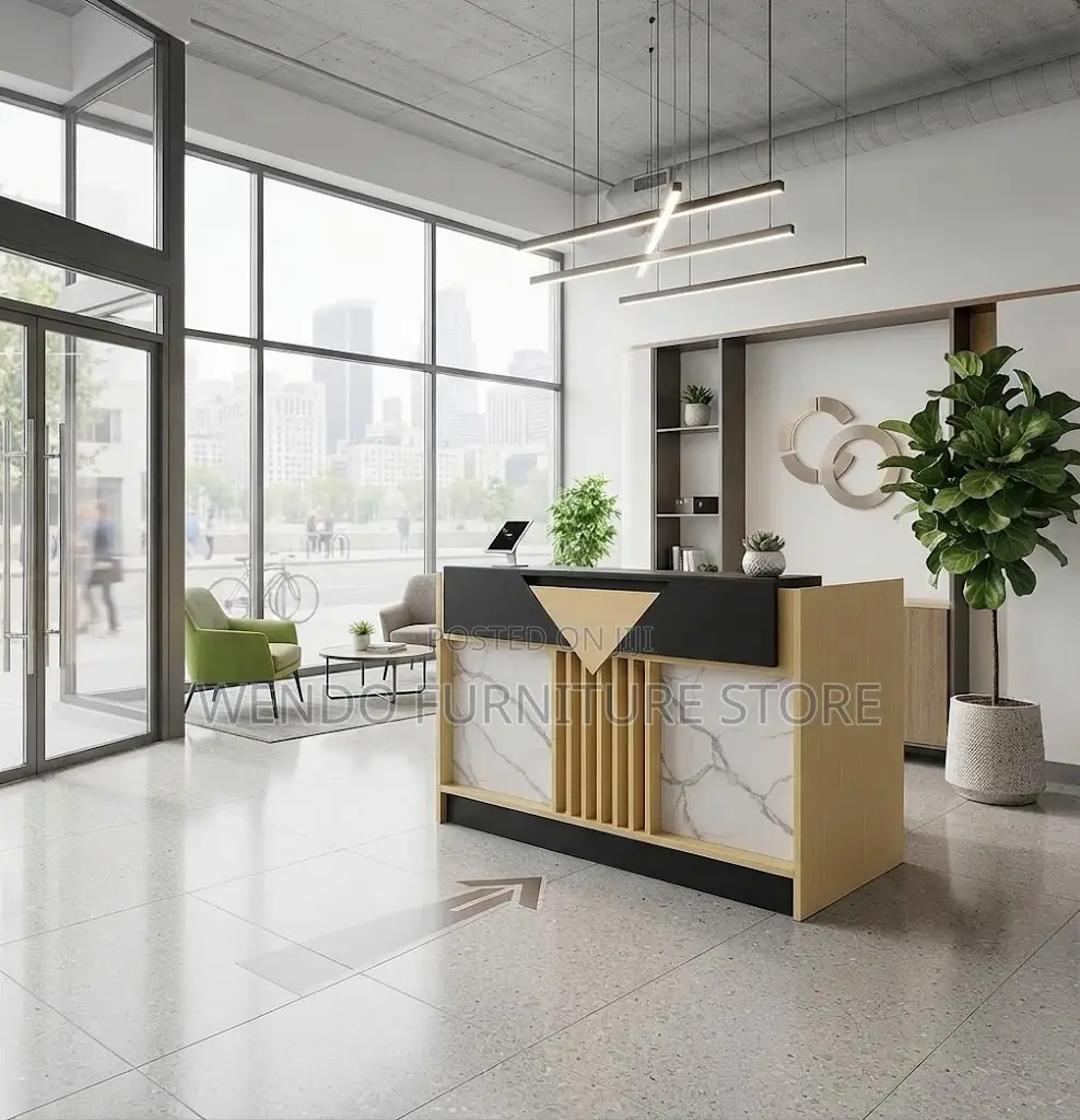 Reception Table; 1600MM Golden Brown Reception Table