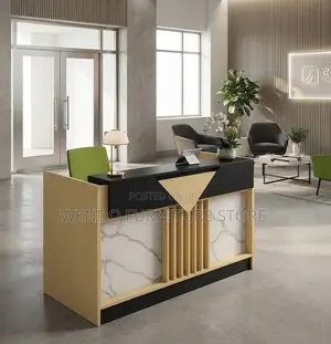 Reception Table; 1600MM Golden Brown Reception Table