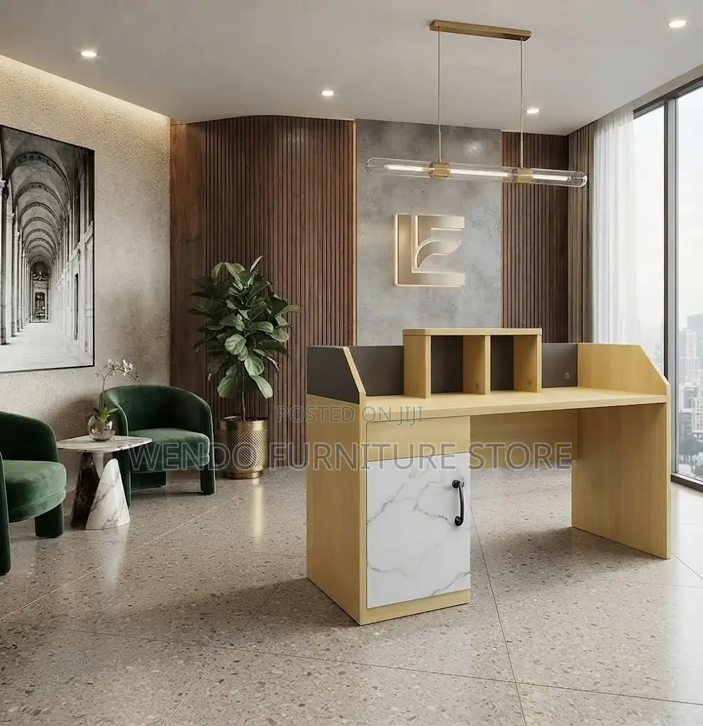 Reception Table; 1600MM Golden Brown Reception Table