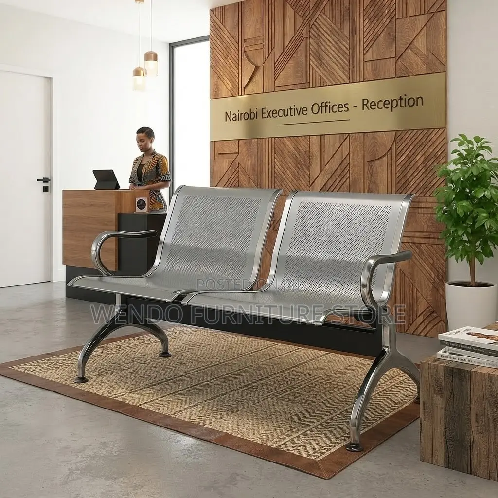 Office Benches; Metallic Two Seaters Reception Benches