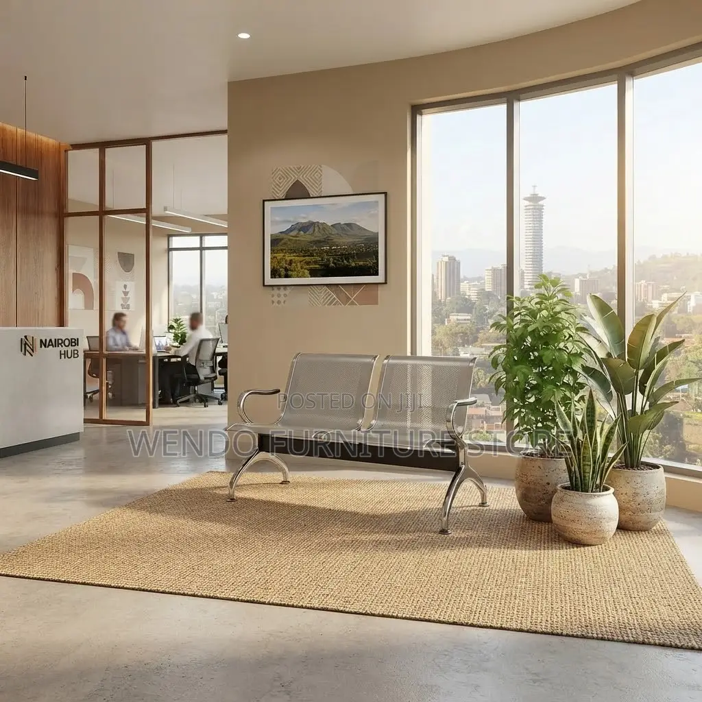Office Benches; Metallic Two Seaters Reception Benches