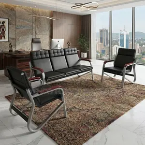 Office Sofa; Executive Five Seaters Leather Office Lobbies Sofa Set