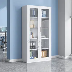 Office Cabinet; Double Glass Door Cabinet
