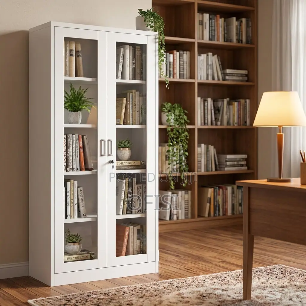 Office Cabinet; Double Glass Door Cabinet