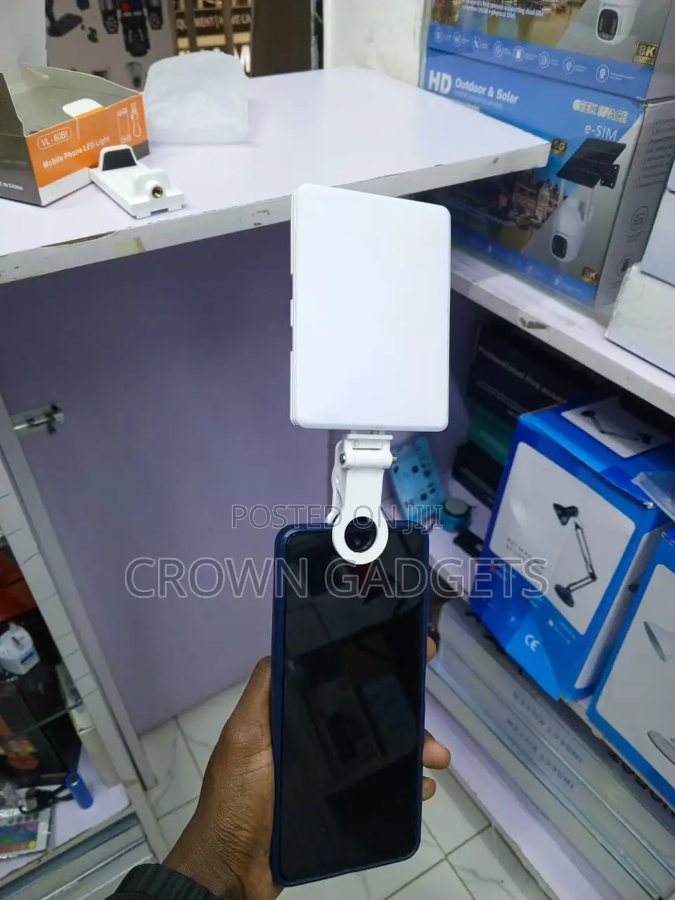 VL-60BI 60 LED Video Light Panel With Clip for Phone Camera & Vlogging