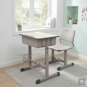 Kids Combo : Adjustable-Height Grey Kids' Desk