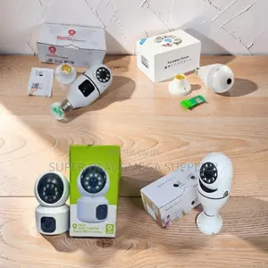 Full Color Vision PTZ Rotating Single Dual Lens Wifi Bulb Cameras