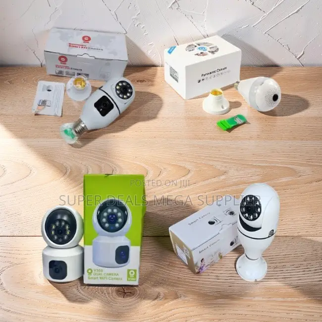 Full Color Vision PTZ Rotating Single Dual Lens Wifi Bulb Cameras