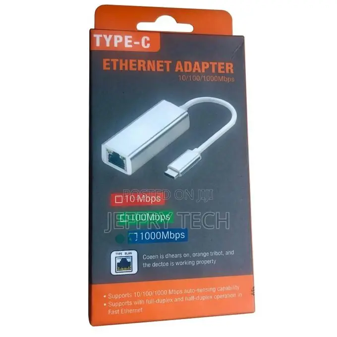 Type-C to Ethernet Adapter MBPS