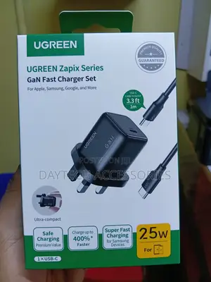 UGREEN 25W Type-C GaN Fast Charger UK – X517 – 75954