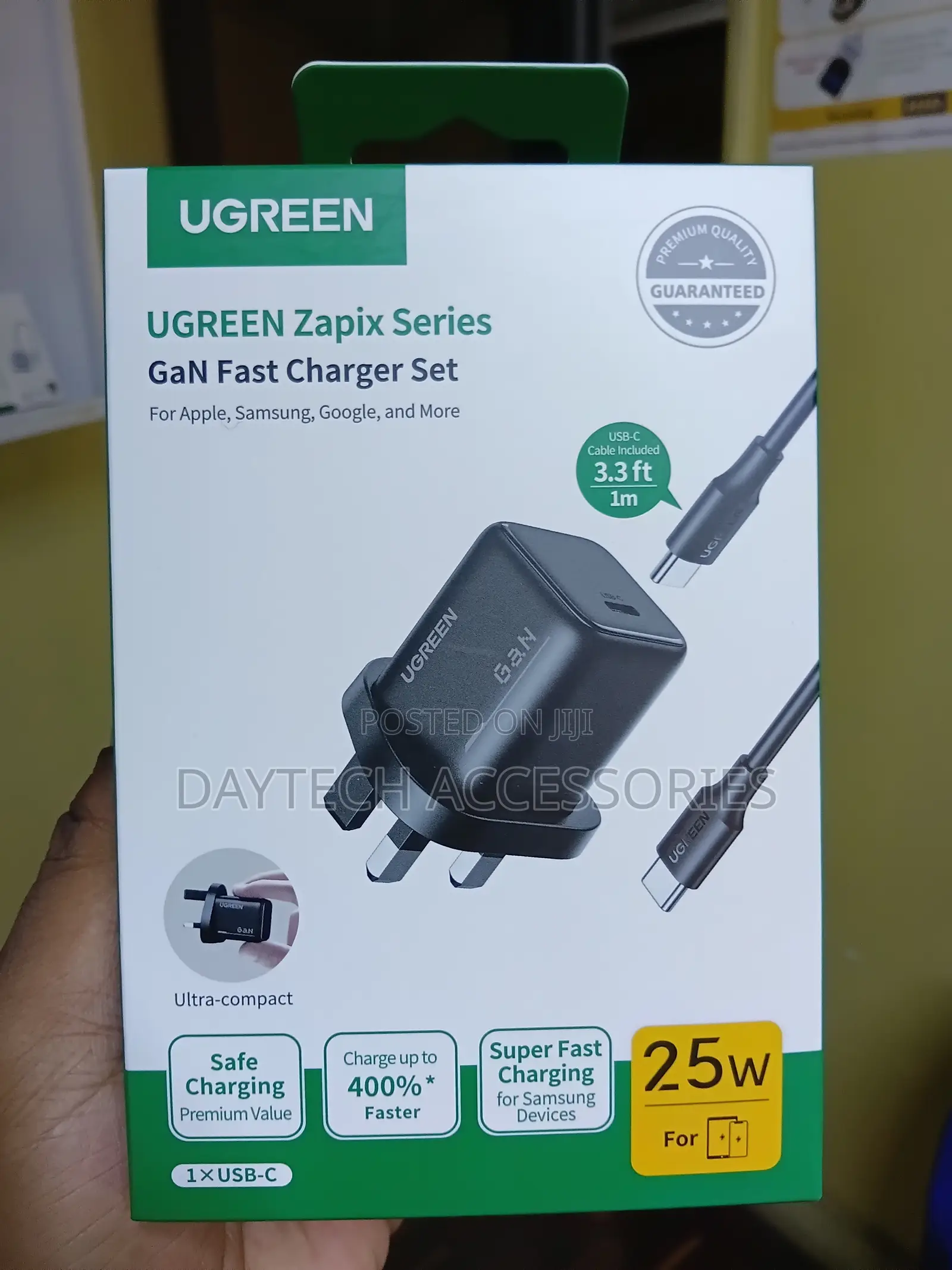 UGREEN 25W Type-C GaN Fast Charger UK – X517 – 75954