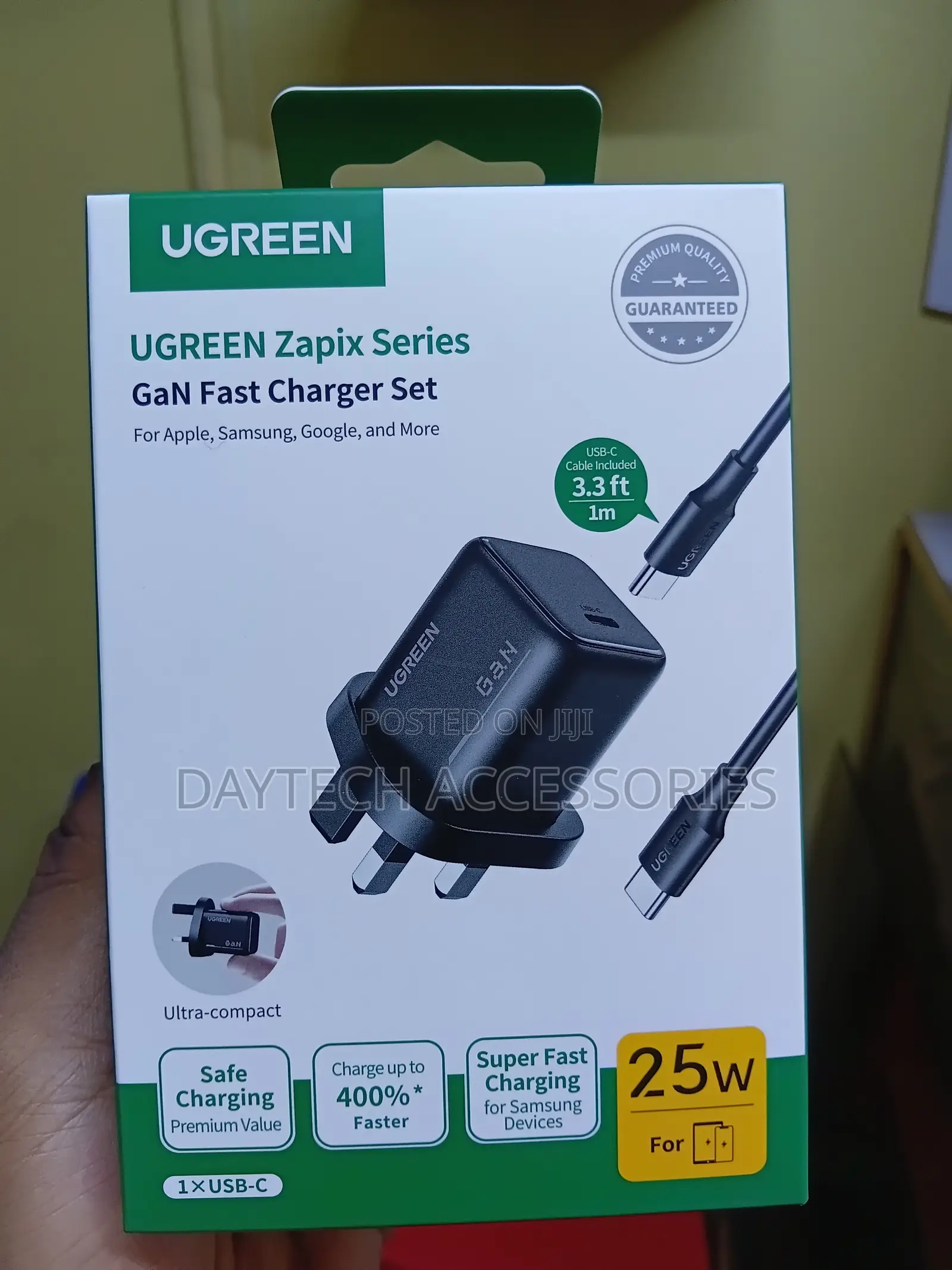 UGREEN 25W Type-C GaN Fast Charger UK – X517 – 75954