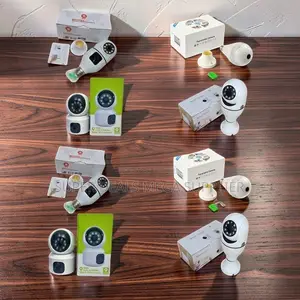 Smart Home Security PTZ Rotating Single Dual Lens Wifi Bulb Cameras