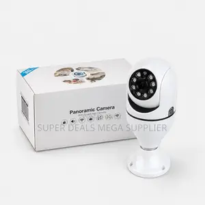 AI Human Detection PTZ Rotating Single Dual Lens Wifi Bulb Cameras