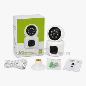 Two Way Audio PTZ Rotating Single Dual Lens Wifi Bulb Cameras