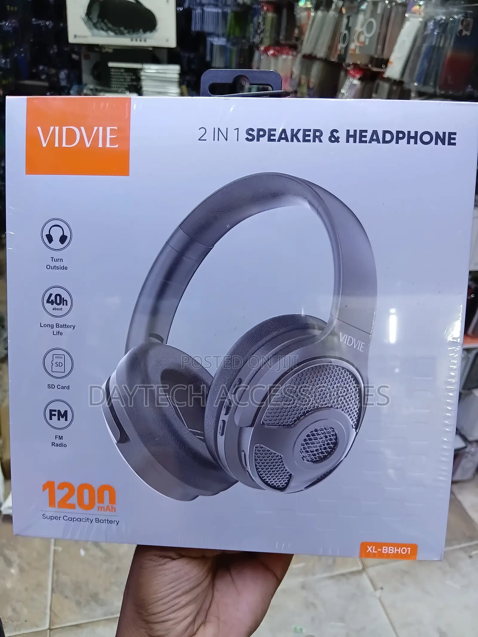 The Vidvie XL-BBH01 2-in-1 Speaker & Headphone.