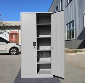 Office Cabinet : 2-Door Full Metal Storage Cabinet