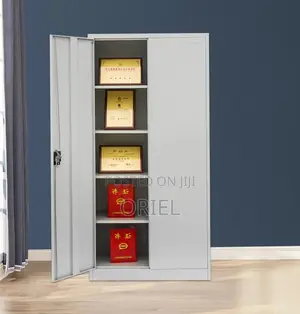 Office Cabinet : 2-Door Full Metal Storage Cabinet