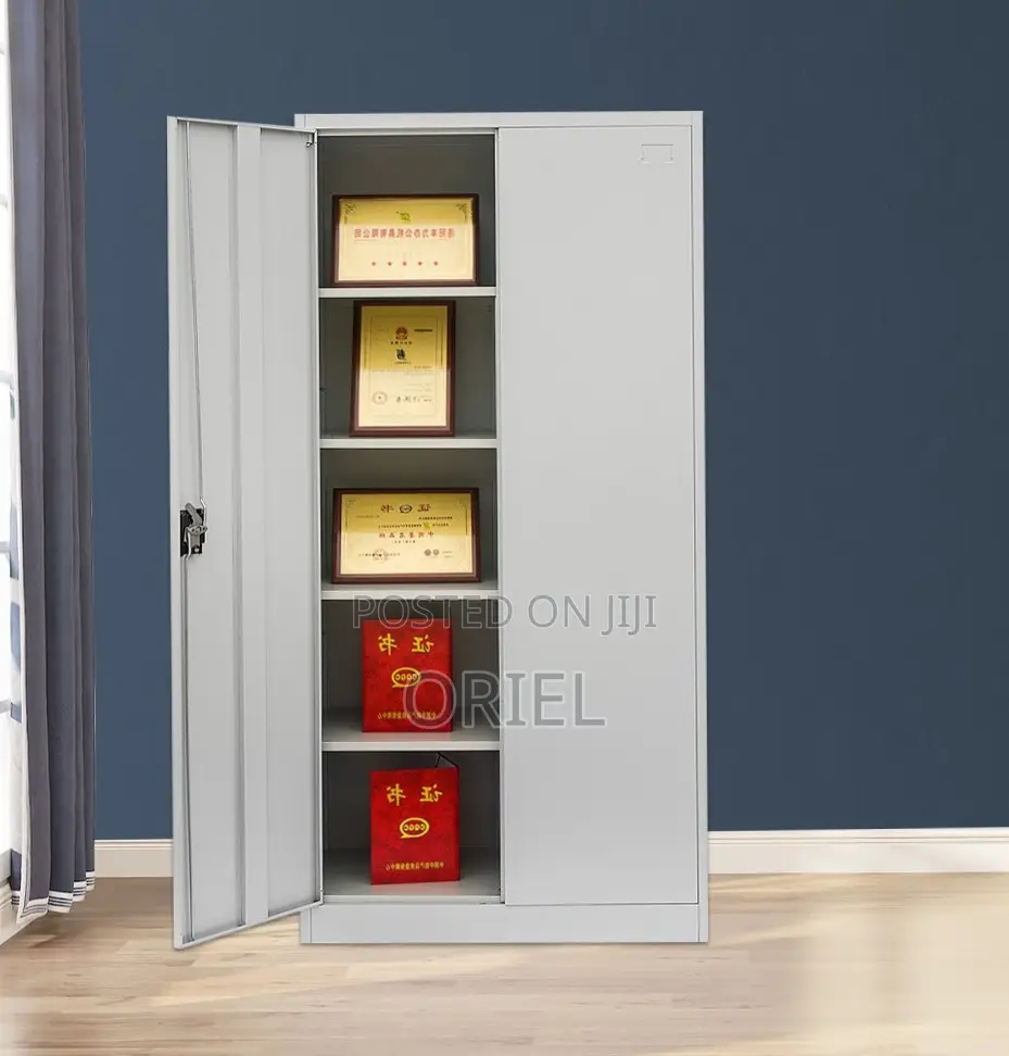 Office Cabinet : 2-Door Full Metal Storage Cabinet