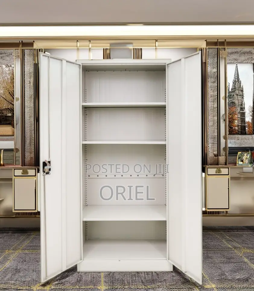 Office Cabinet : 2-Door Full Metal Storage Cabinet