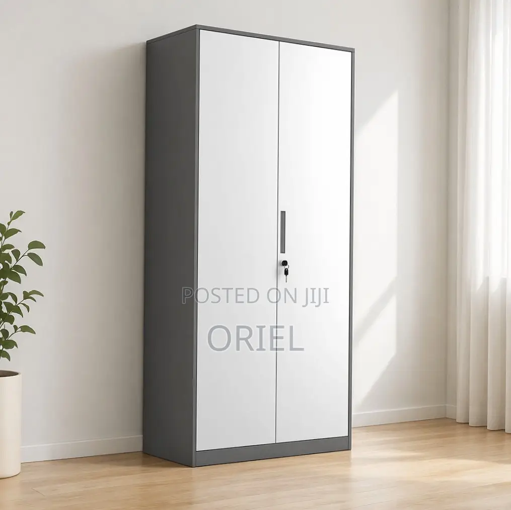 Office Cabinet : 2-Door Full Metal Storage Cabinet