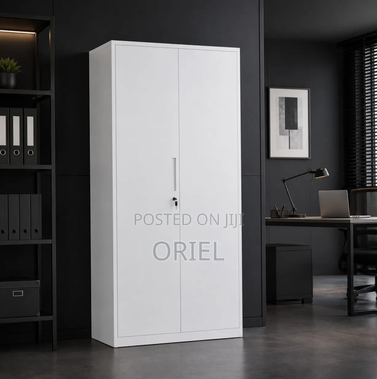 Office Cabinet : 2-Door Full Metal Storage Cabinet