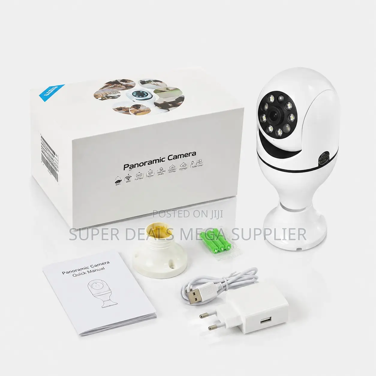 Wireless Remote View PTZ Rotating Single Dual Lens Wifi Bulb Cameras