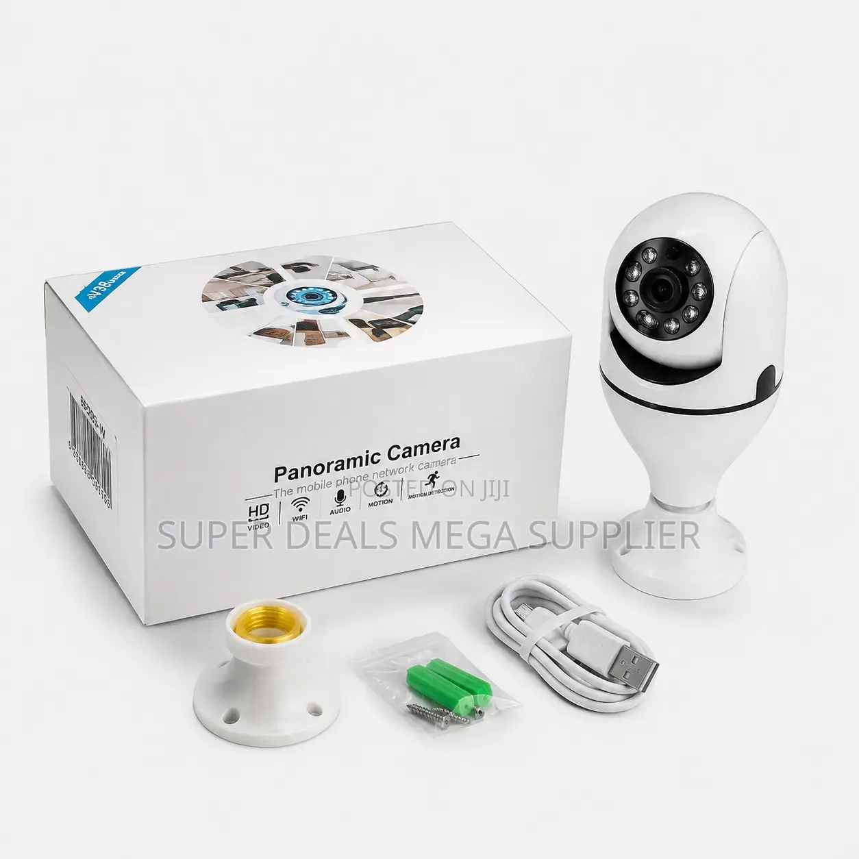 Cloud Storage Ready PTZ Rotating Single Dual Lens Wifi Bulb Cameras