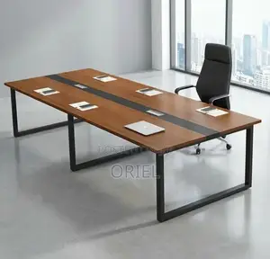Office Cabinet : 2.4m Metal Frame Boardroom Table