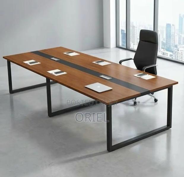 Office Cabinet : 2.4m Metal Frame Boardroom Table
