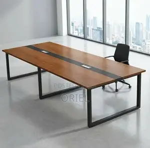 Office Cabinet : 2.4m Metal Frame Boardroom Table