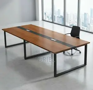 Office Cabinet : 2.4m Metal Frame Boardroom Table