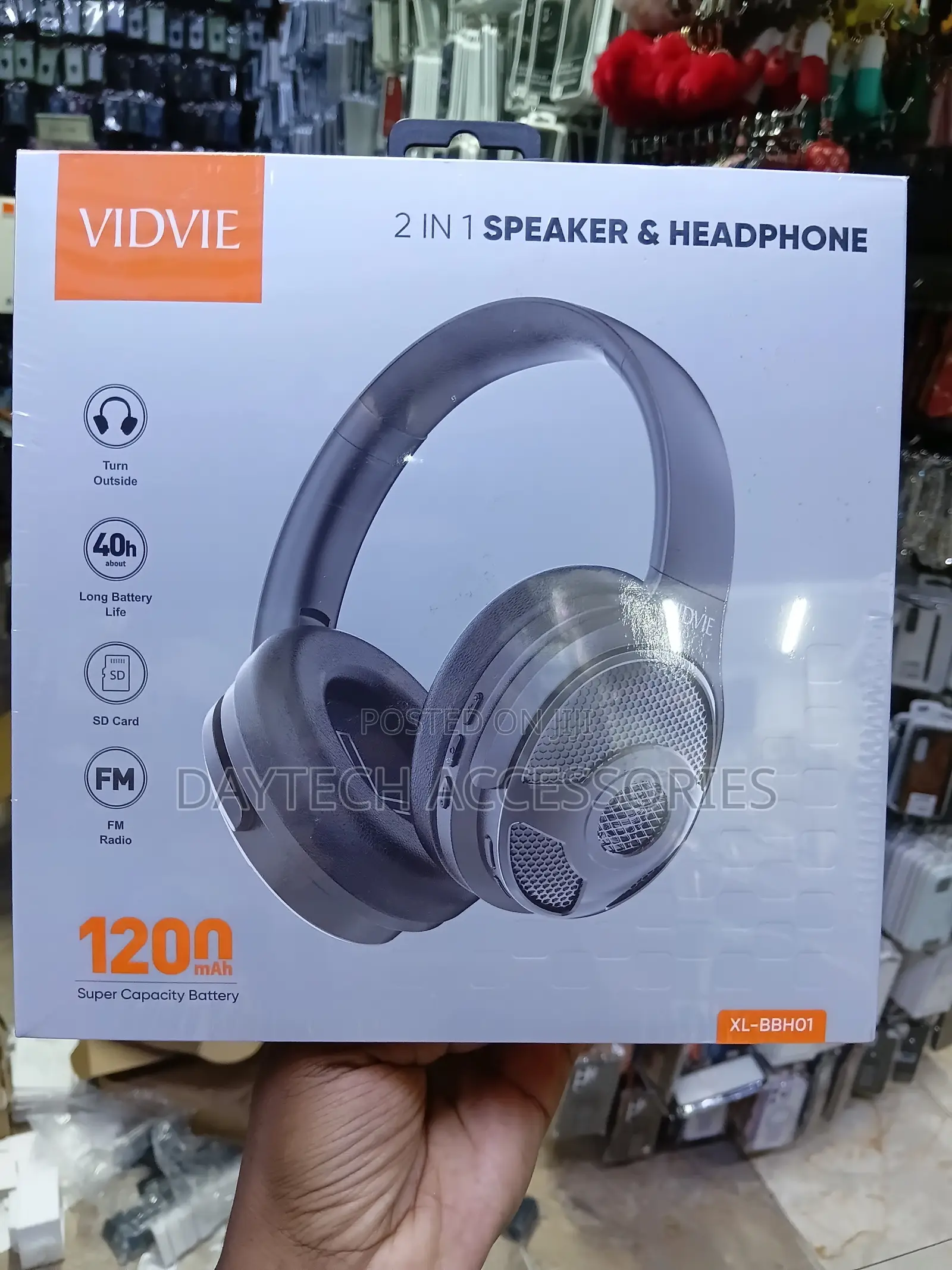 VIDVIE XL-BBH01 Premium Headphone 2-in-1 Headphone & Speaker.