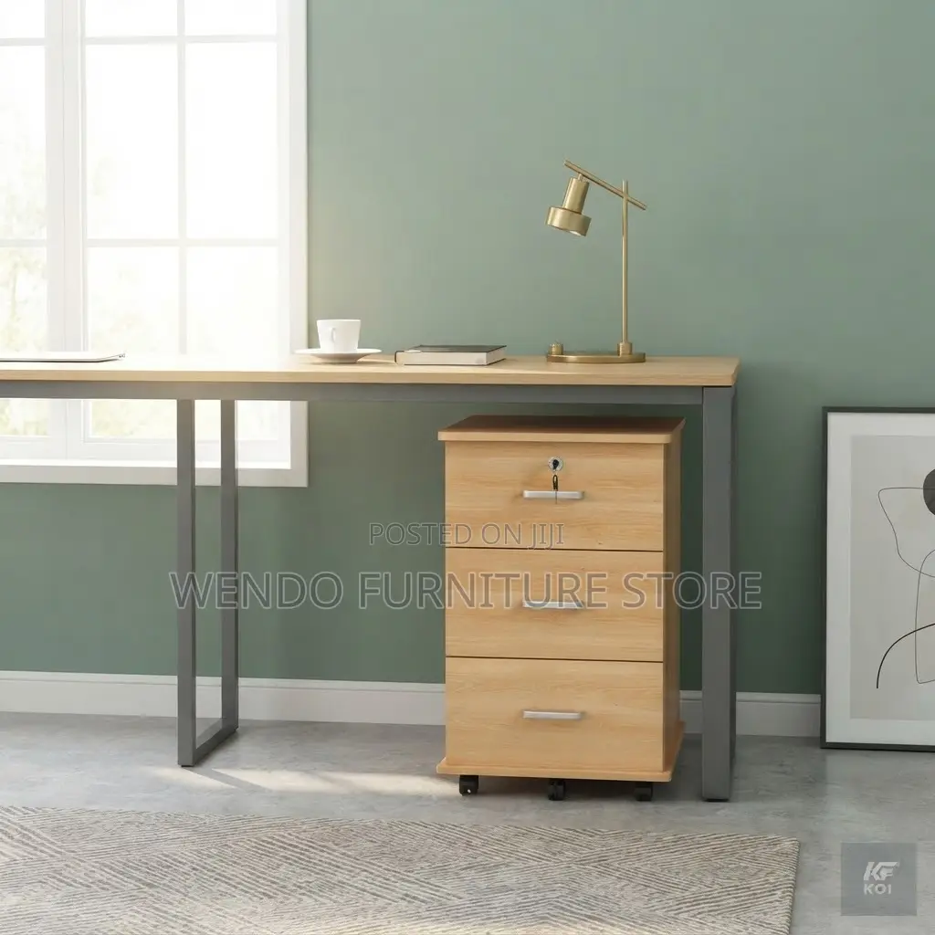 Office Cabinet : 3-Drawer Mobile Office Pedestal Cabinet