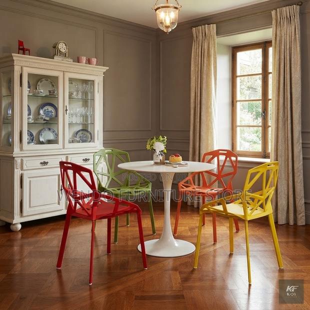 Dining Table : Modern White Round Dining Table - thumbnail 7