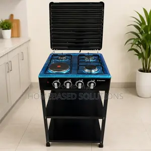 Electromate 3 + 1 Standing Cooker With Shelves
