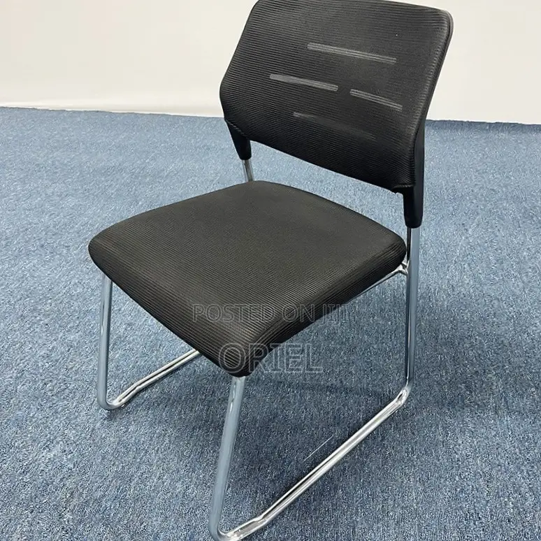 Office Chair : Medium Back Sled Base Office Visitor Chair