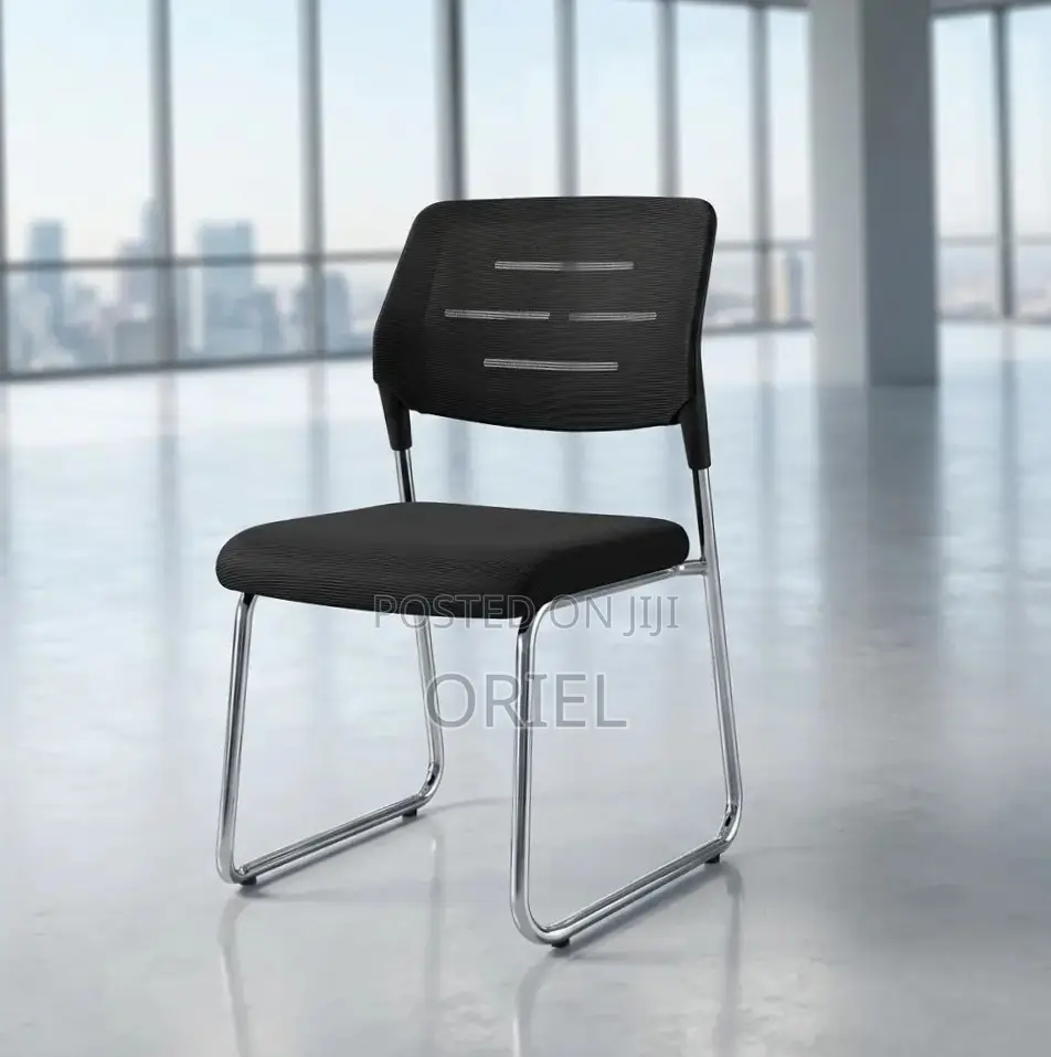 Office Chair : Medium Back Sled Base Office Visitor Chair