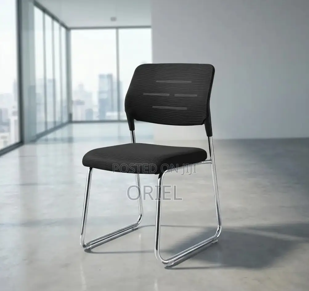 Office Chair : Medium Back Sled Base Office Visitor Chair