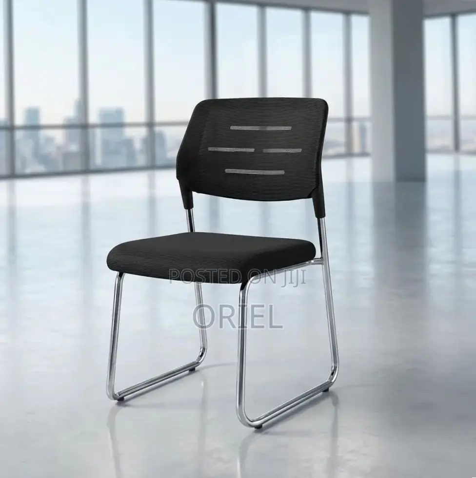 Office Chair : Medium Back Sled Base Office Visitor Chair