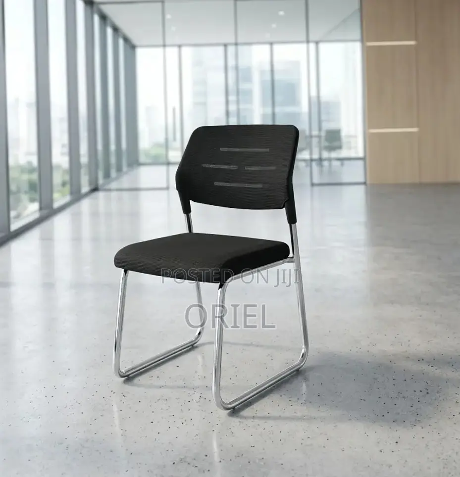 Office Chair : Medium Back Sled Base Office Visitor Chair