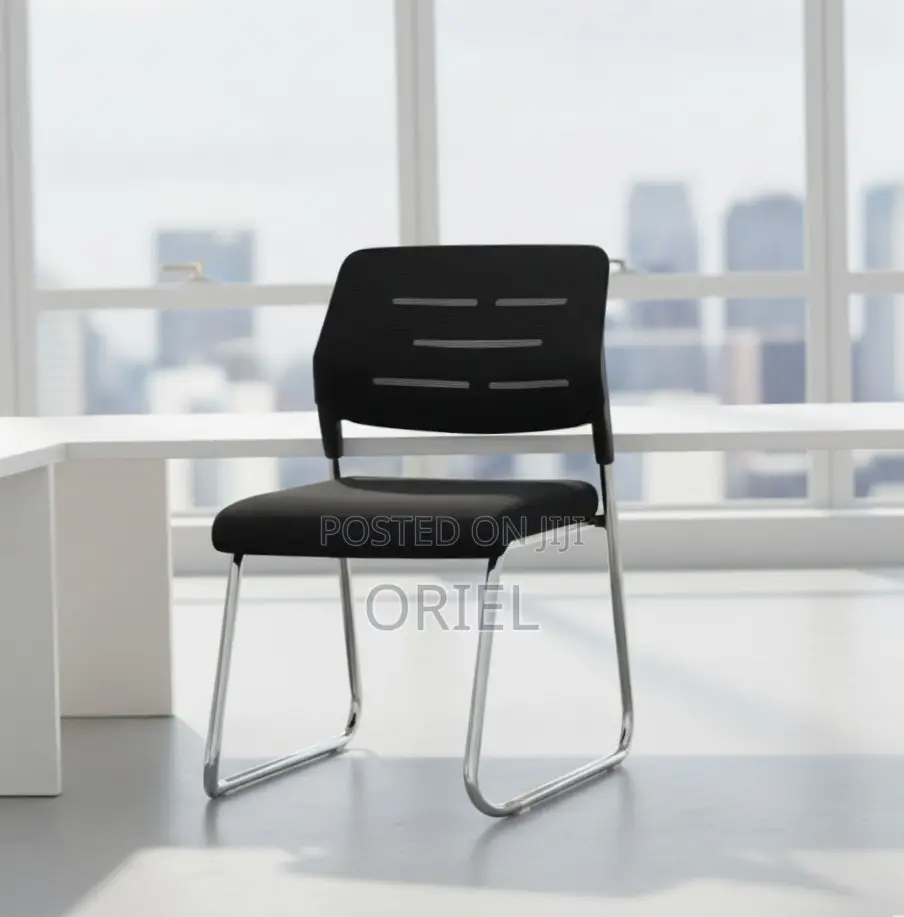 Office Chair : Medium Back Sled Base Office Visitor Chair