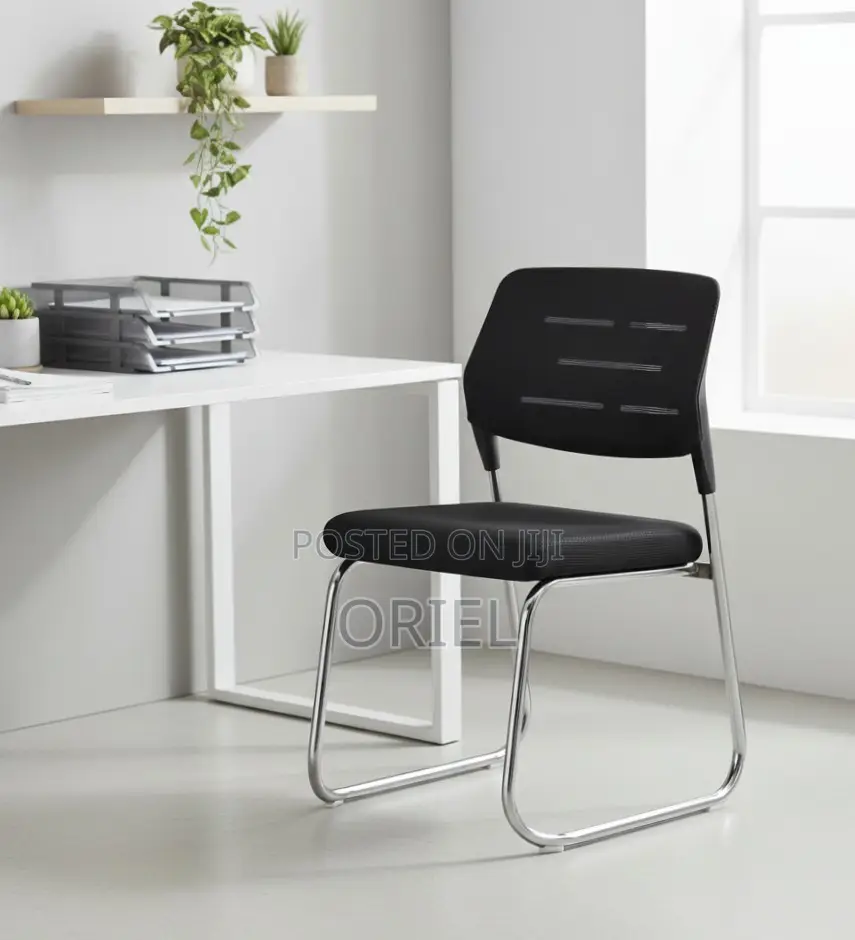 Office Chair : Medium Back Sled Base Office Visitor Chair