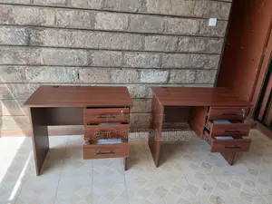 Clerical Brown Study Desk With Drawers