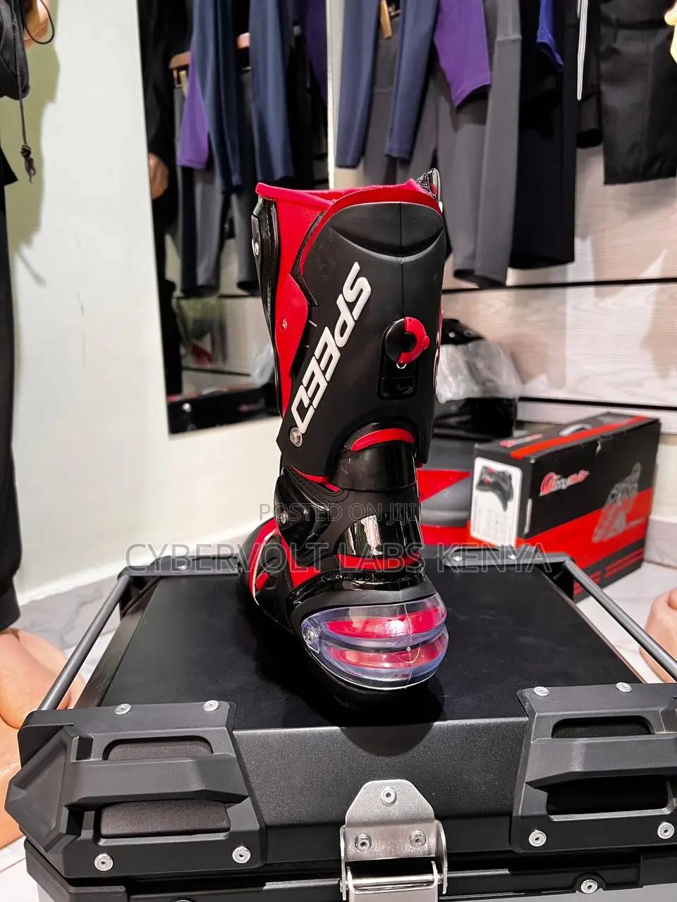 SPEED Motorcycle Racing Boots – Protective Riding Boots