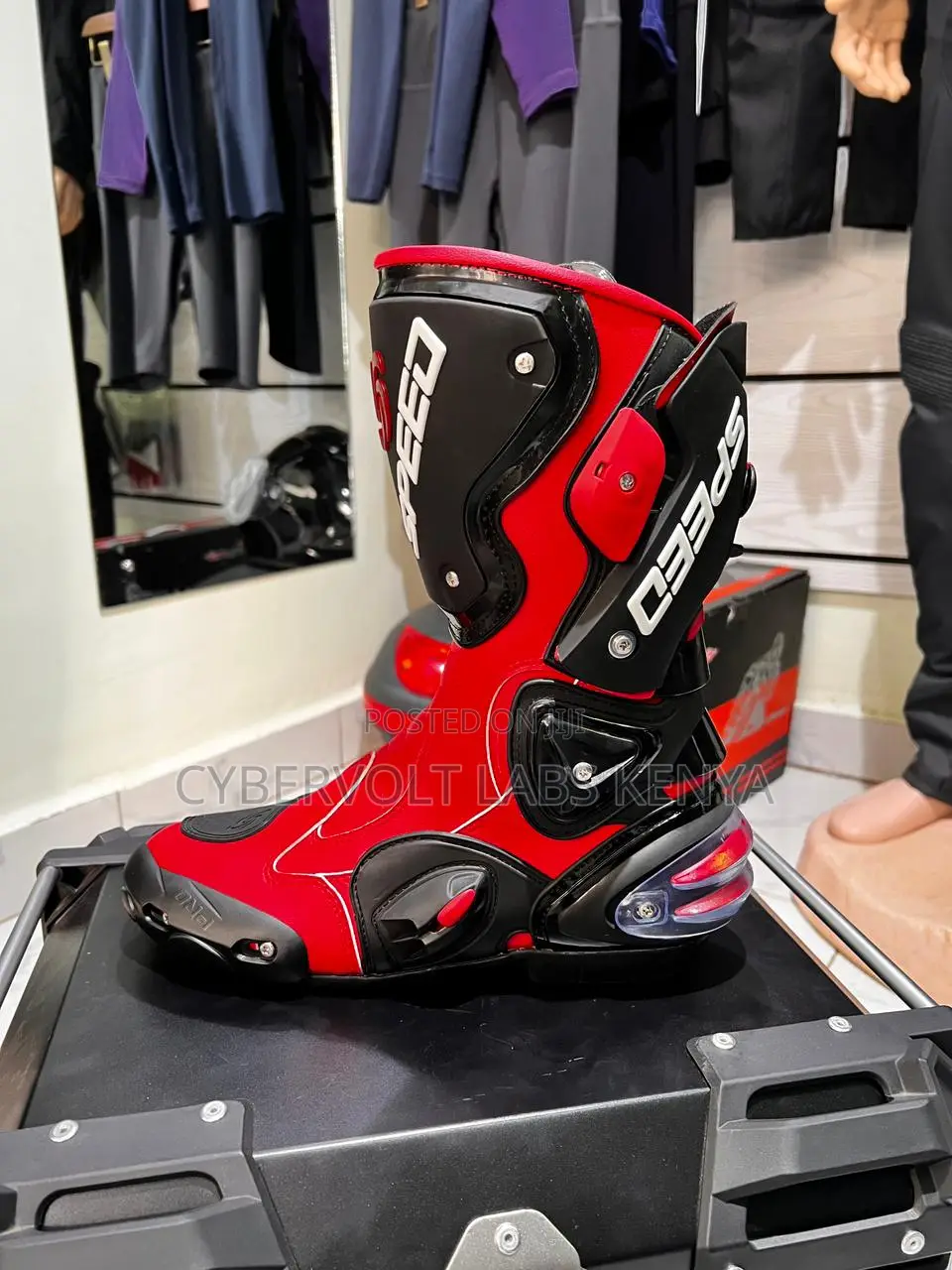 SPEED Motorcycle Racing Boots – Protective Riding Boots