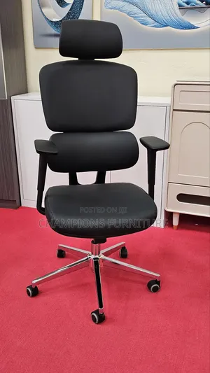 Smooth Leather Orthopedic Office Chair