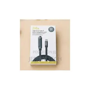 240W Type-C to Type-C Fast Charging Cable With Built-in Folding Phone