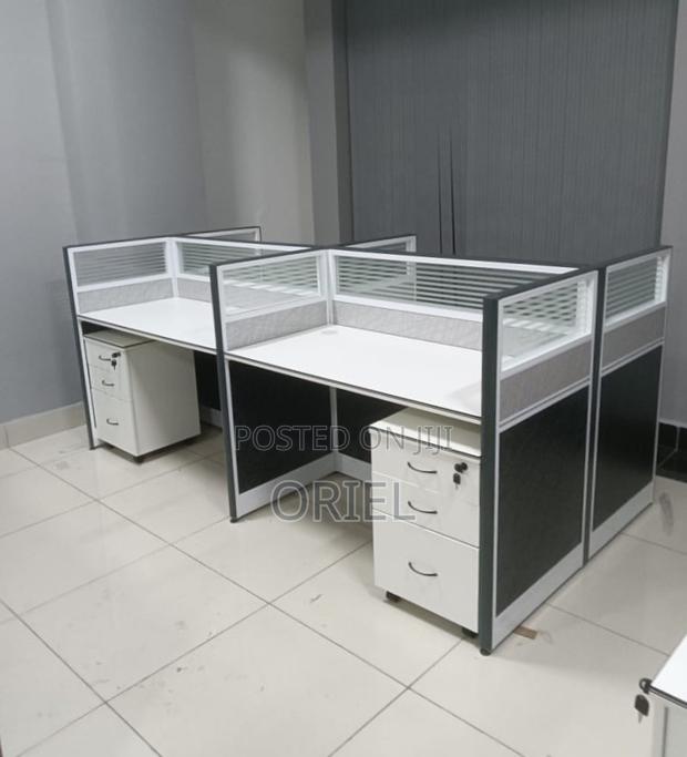 Office Workstation : 4-Person Modular Workstation - thumbnail 4